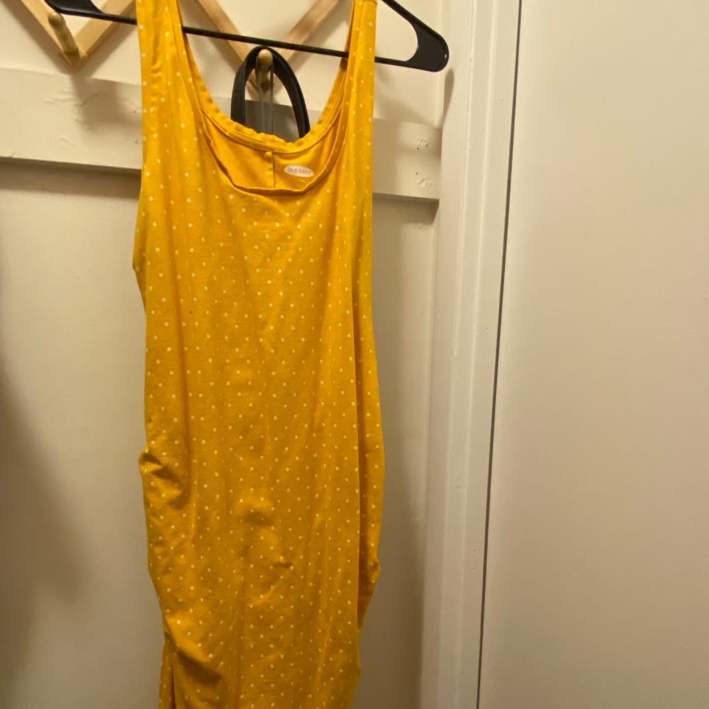 Old Navy Yellow polka dot Dress